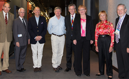 Photo of Allan Glanville and other ISHLT Past Presidents in 2015