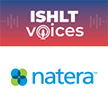 ISHLT Voices logo with Natera's logo