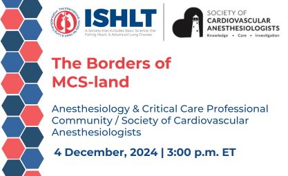 Anesthesiology & Critical Care Professional Community Webinar | 4 December, 2024