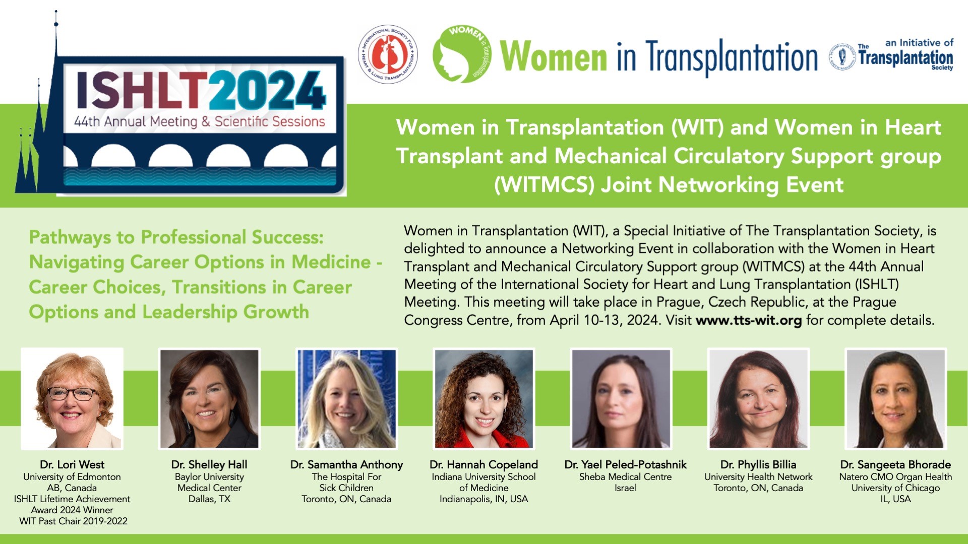 Women in Transplantation and WITMCS Event at ISHLT2024