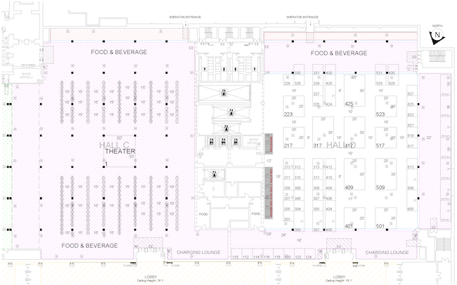 ISHLT2025 Exhibit Hall Floor Plan