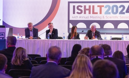 Photo of an ISHLT2024 Industy Symposium panel discussion