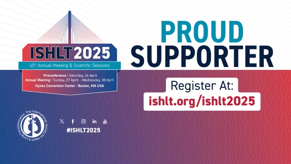 ISHLT2025 Supporter Promotional Social Graphic for Facebook, LinkedIn, and X