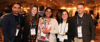 A group of Pulmonology
            professionals at the Professional Community receptions at ISHLT2023 in Denver 